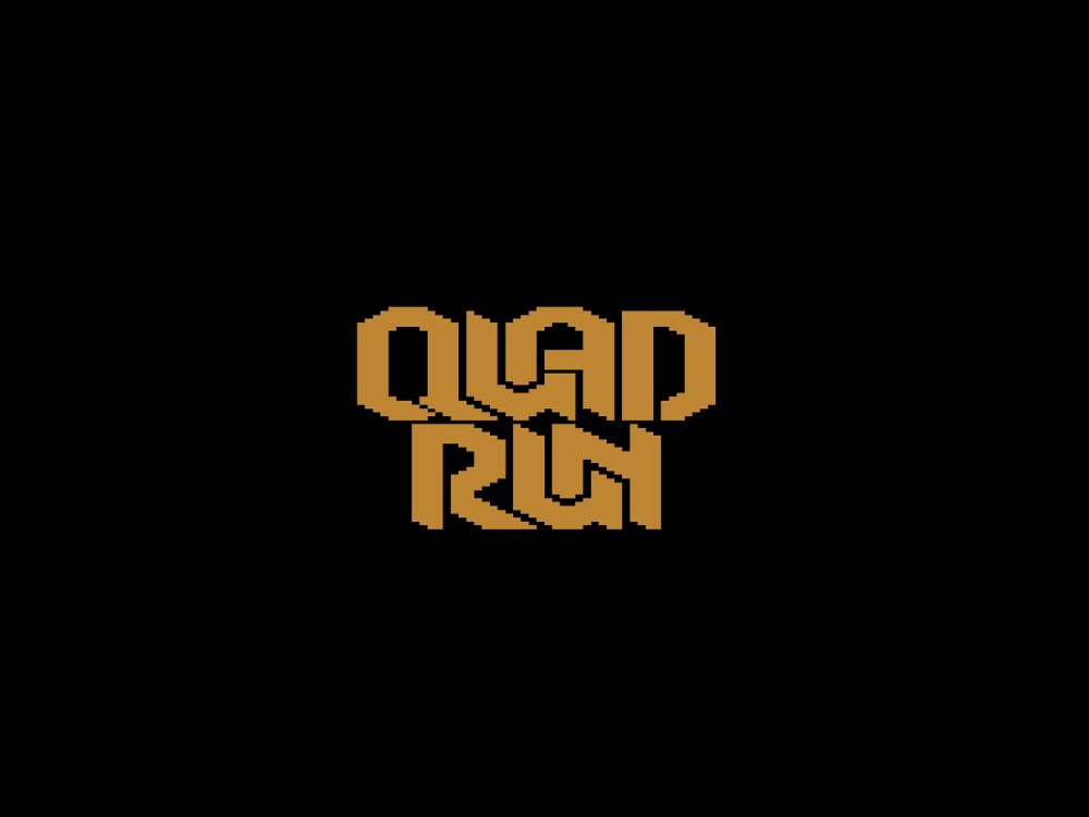 Title Screen of Quadrun for Atari 2600